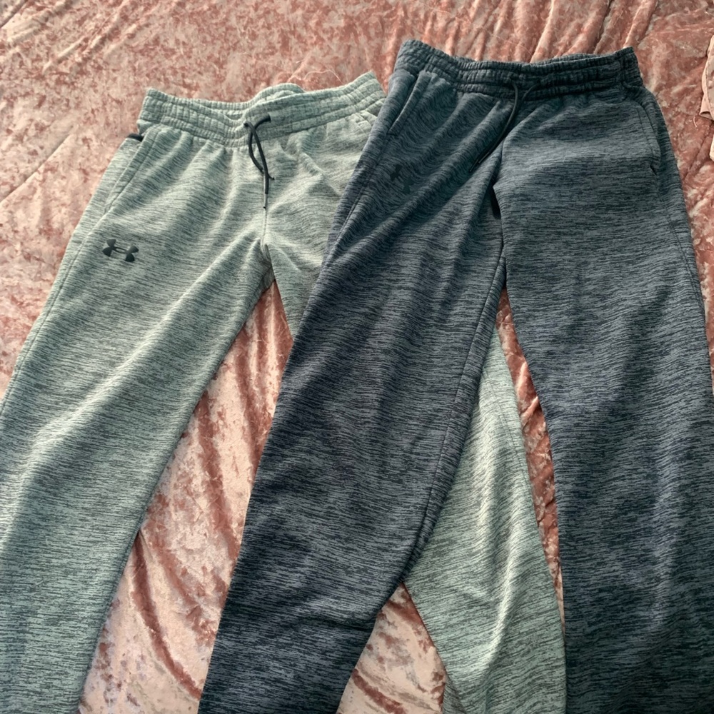 Two pairs of boys Under Armour pants